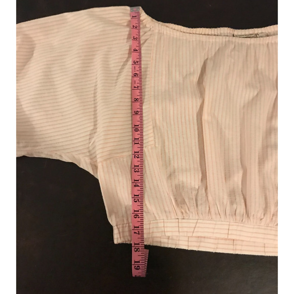 Anthropologie Holding Horses Aria Off-Shoulder Striped Top - Size Small - Picture 7 of 10